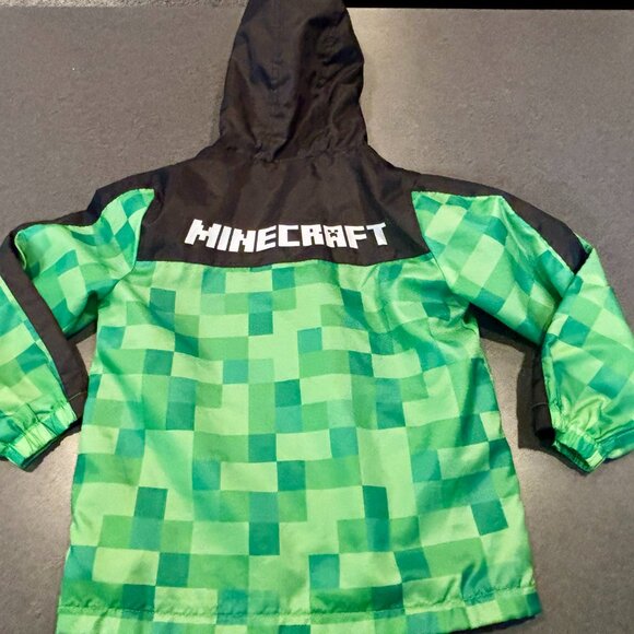 Minecraft Creeper Flannel Lined Light Jacket for Boys S/M (5-6) - Picture 6 of 6